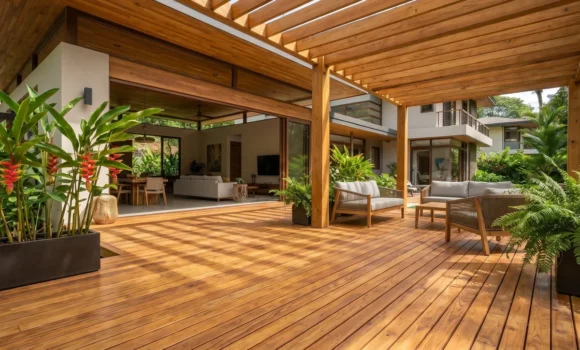 Decks y terrazas de madera tratada: cuánto duran y cómo elegir el mejor pino para exteriores en Costa Rica